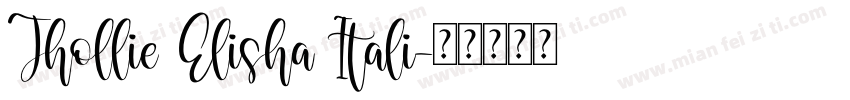 Jhollie Elisha Itali字体转换